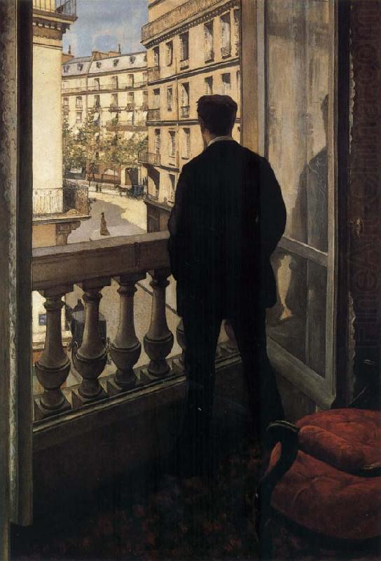 Gustave Caillebotte Young man near ther door oil painting picture